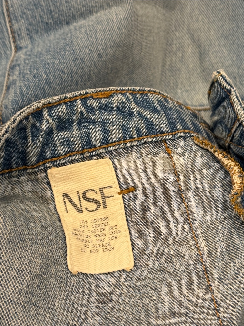 NSF NWT High Rise Utility Jeans Size 29 Wide Leg Denim NEW WITH TAGS - Picture 7 of 9